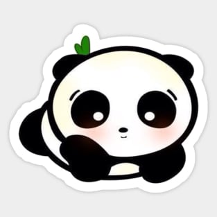 Cute Panda Boy Sticker